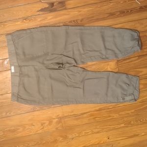 Green Large PureJill Garment Dyed linen Pants